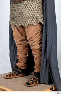  Photos Medieval Knight in leather armor 1 Leather armor Medieval Soldier cloak leather shoes lower body servant trousers 0002.jpg